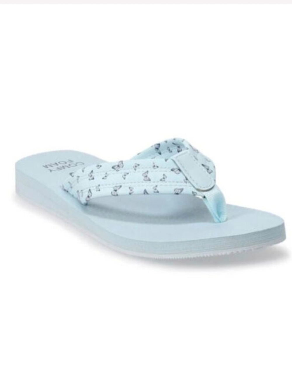 SO Bloomfield Thong Sandals Blue Butterfly Women Size 8 NWOT